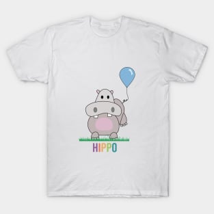 Hippo - Kawaii design T-Shirt